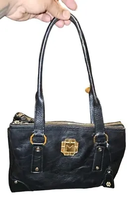 Monet Black Leather Purse Shoulder Bag  Black • $25