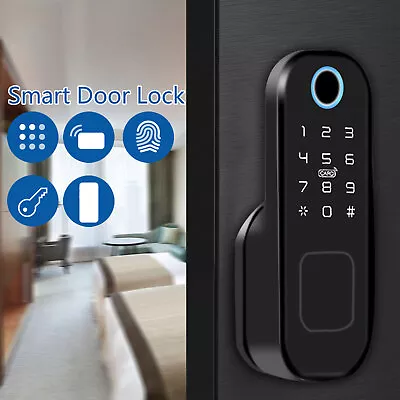 £47.50 • Buy Electronic Smart Fingerprint Door Lock Magnetic Card Identification With Key 