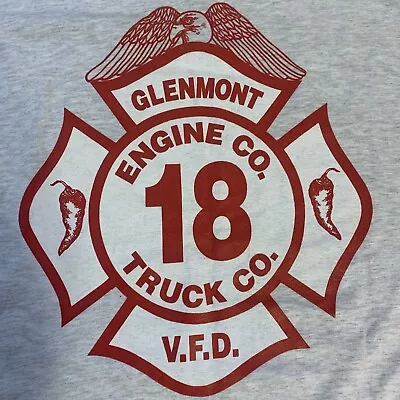 Vintage Glenmont Volunteer  Firefighter Engine Co. 18 T Shirt XL • $15.29