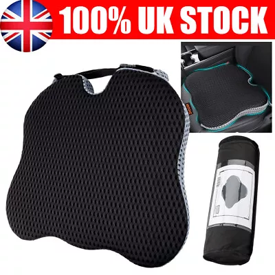 Memory Foam Car Seat Cushion Fits Driving Wedge Driver Booster Office Chair Pad • £17.89