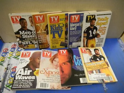 Tv Guide Magazine The Muppets X - Files Nfl Pittsburgh Steelers Lot Of 9 1996 Vg • $4.50