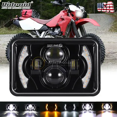 4x6  LED Headlight Hi/Lo Beam For Honda XR250 XR400 XR650 Suzuki DRZ Motorcycle • $29.99