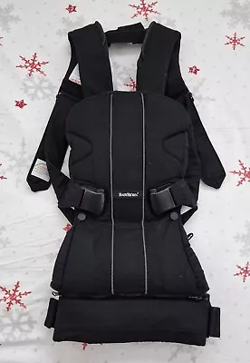 Baby Bjorn Baby Carrier One Black Cotton Mix Barely Used RRP £160.00 • £69.99