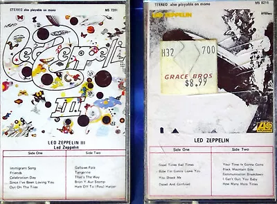 Led Zeppelin + Led Zeppelin III 2x Cassette Tapes • $29.95