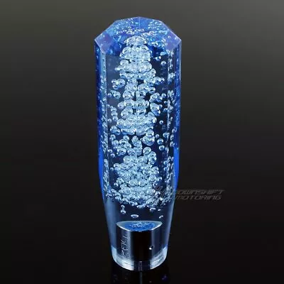 JDM VIP Diamond Crystal Manual  Bubble Shift Knob 150mm BLUE For Mitsubishi • $19.99