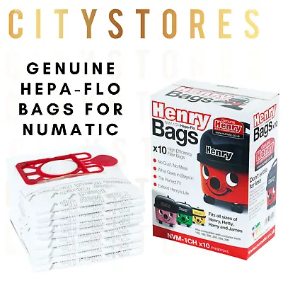 Genuine HEPAFLO Henry Hoover Bags Hetty Vacuum Cleaner Hoover Bags 5553 • £9.99