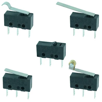 V4 Microswitch SPDT 5A Lever / Roller Micro Switch • £2.59