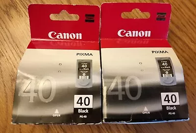 Canon PG40 (0615B001) Black Ink Cartridge X 2 • £25