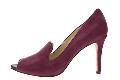 Womens VC SIGNATURE Purple Suede Open Toe Pumps Shoes Sz. 8 M • $23.40