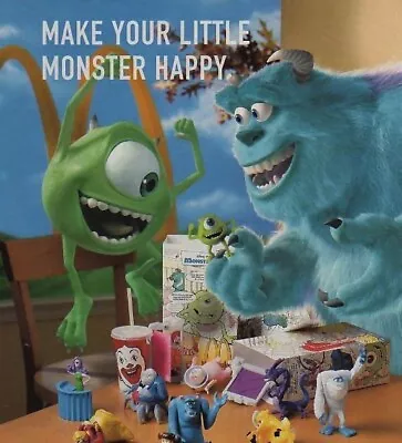 Pick And Choose Monsters Inc McDonald's Happy Meal Figures 2001 • $5