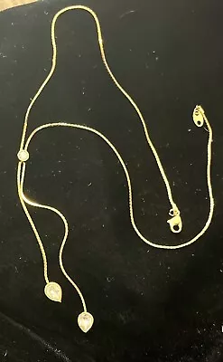 Vintage Gold Tone Lariat 18” Necklace  • $6.55