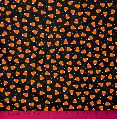 Halloween Candy Corn Fabric - HALF YARD - Sewing Quilting 100% Cotton Mini Small • $4.98