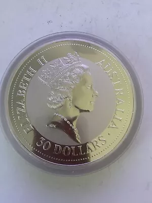 1992 1 Kilo Perth Mint .999 Silver Coin Bullion.New In Capsule.100mm Diam • $1500