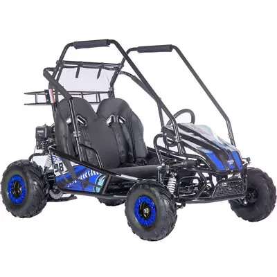 MotoTec Mud Monster XL 212cc 4-stroke 2 Seat Go Kart Full Suspension | Blue ✅ • $1799