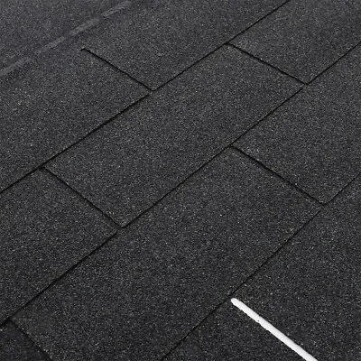 £35.95 • Buy Roofing Felt Shingles Sheds Roof Tile Asphalt Self Adhesive 18Pcs/2.61sqm Black