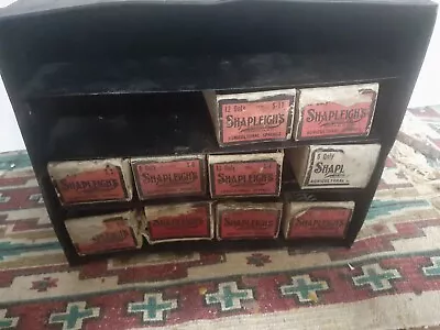 Vintage SHAPLEIGH'S SPRINGS Hardware  Store Metal Display Cabinet W/ Springs • $75