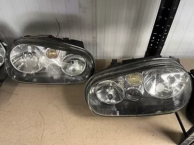 Genuine Vw Mk4 Golf Gti 25th Anniversary Headlights Black Upgrade Spares Tdi V6 • $73.99