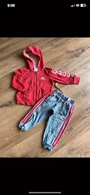 Pretty Comfy Pink ADIDAS Tracksuit 18-24  • £5