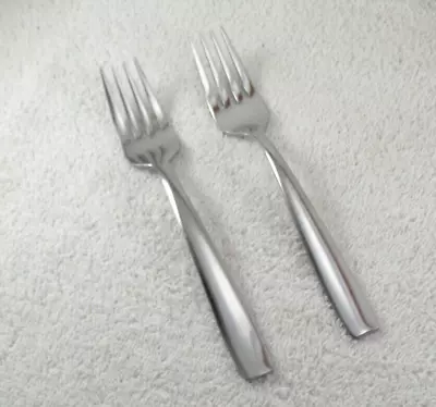 Metra Salad Fork Lot Of 2 Oneida Glossy Stainless Flatware China • $19.95