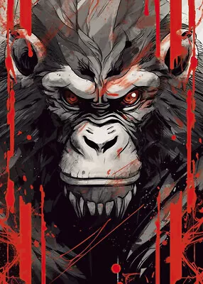 King Kong Monkey Gorilla  PREMIUM POSTER FILM PRINT HIGH QUALITY Thick Paper • $6.21