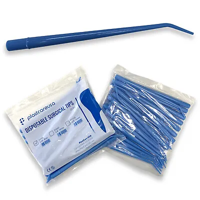 Blue Surgical Aspirator Tips Small Size 1/16  Dental Suction Tip (Choose Qty) • $5.99