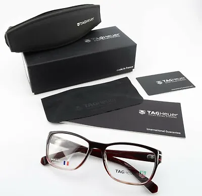TAG Heuer Glasses Spectacles Th 0533 004 52-18 140 Bordeaux Square Eyewear Jura • $216.44