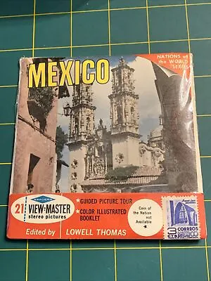 Sawyer's B001 Mexico Nations Of The World View-master 3 Reels Packet + Stamp 1A • $20
