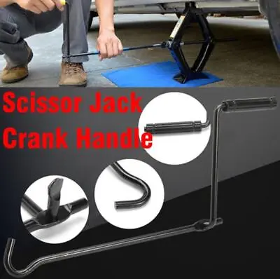 Tire Wheel Jack Lug Wrench Car Metal Handle Scissors Jack Wrench Tool Truck  • $13.49