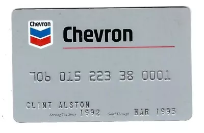 Vintage Chevron Credit Card Expired 03/1995 • $1