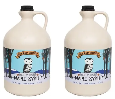 Wholesale Maple Syrup - Two 1 Gallon Jugs Of Vermont Maple Syrup - Grade A Amber • $118.95