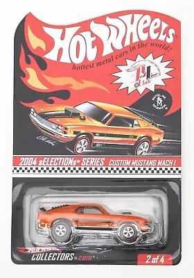 Hot Wheels Custom Mustang Mach 1 - RLC SELECTIONs 2004 - Orange #2665/10385 • $10