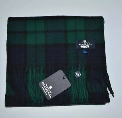 New Scottish 100% Lambswool Of Scotland Scarf Tartan Wool Scarves Black Watch • £19.99