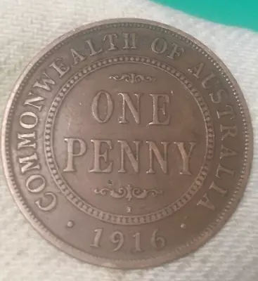1916i Australian Penny With Planchet Error (57) • $15.50