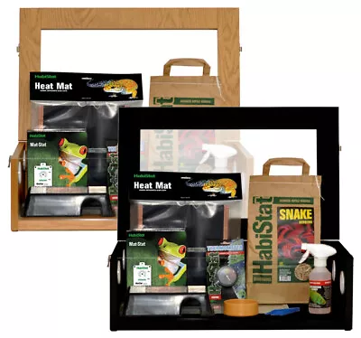 £153.99 • Buy HabiStat Hatchling Snake Complete Starter Kit Oak Black Terrainium Reptile House