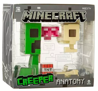 Jinx Minecraft Creeper Anatomy Exclusive Deluxe Vinyl Figure • $58.79