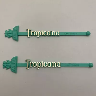 2 Vintage Tropicana Las Vegas Swizzle Stir Stirrer Sticks Barware - Quick Ship! • $5