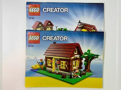 LEGO Creator 5766 Log Cabin Manuals Instructions Booklets [2011 RETIRED FAST] • $25.95