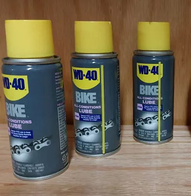 (Multi-Pack) WD-40 Bike All-Conditions LUBE For Chain 2.5 Oz Spray Stop Squeaks • $14.99