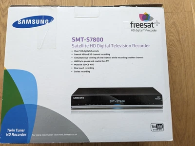 £62 • Buy SAMSUNG SMT-S7800 Freesat+ Satellite HD Digital TV Recorder 500GB HDD