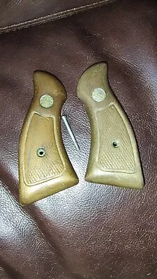 Smith & Wesson S&W K-Frame Square Butt Wood Grips Numbered • $25