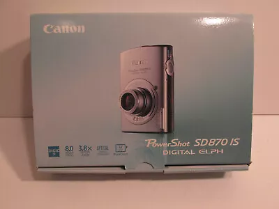 Brand New Canon Powershot Sd870 Is Sd870is Elph 8mp Digital Pocket Camera • $210.50