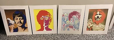 Beatles Vintage Original 1967  Psychedelic Print Set By Richard Avedon Set Of 4 • $299