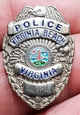Vintage Obsolete Virginia Beach Virginia Police Pin • $29.99