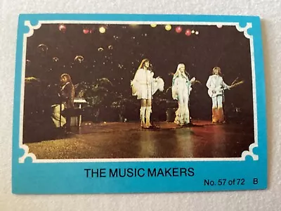 1976 SCANLENS ABBA TRADING CARD No.57 COLOUR BACK NEAR MINT • $7