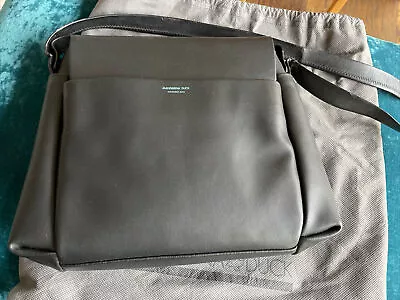 Mandarina Duck Black Leather Shoulder Bag W/ Dust Bag • $35