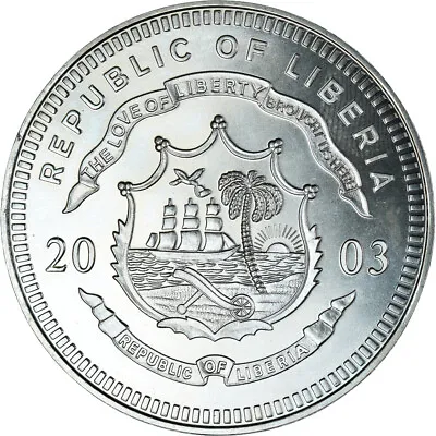 [#1063911] Coin Liberia New Vatican Coins - Euro 5 Dollars 2003 MS • $42.84