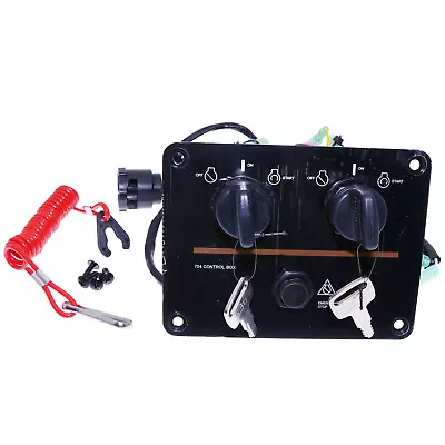 6K1-82570-12-00 Dual Key Switch Control Panel For Yamaha 115 300HP Outboard • $189.68