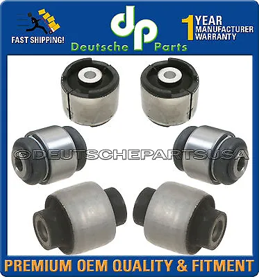 REAR AXLE CONTROL TRAILING ARM ARMS BUSHING BUSHINGS SET 6PC For BMW E36 E46 X3 • $168.51