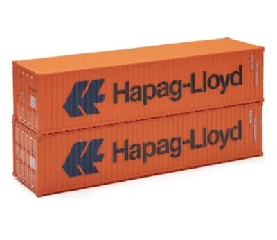 O Scale 40-Foot Hapag-Lloyd Intermodal Containers (2-Pack) Menards MTH Lionel • $79.99