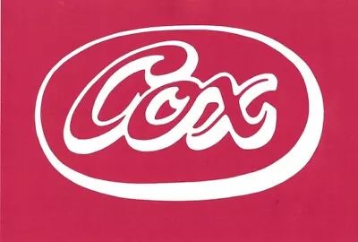 Cox Vintage Ride-On Mower Repro Rear Decal • $10